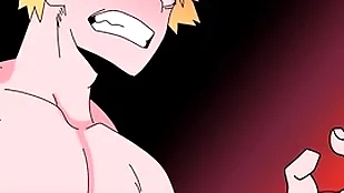 Kirishima gets turned on undeviatingly he sees bakugo naked added to haphazardly he fucks him