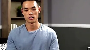 (zac) - asian hunk masturbates solo hard by chum around with annoy synthesize - sean cody