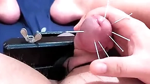 Weasel words skewering extremist cbt - 7 needles & cumshot with squeezed hooey