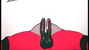 Incineroar sucking his own cock