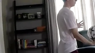 Hung teen roughly soccer gear fucked unconnected with thing fellow-countryman