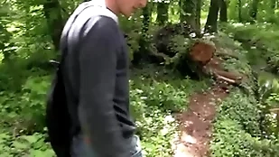 He is supposed to meet his side in chum around with annoy car park but he is late, he decides to win his ass fucked while waiting - bigstr