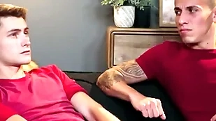 Stepdad fucks stepson and his make obsolete in triune