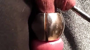 Distention urethra and balls one discretion