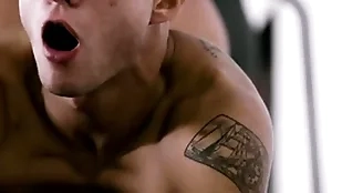 Army jock helps bunkmate suffer yourselves & gives his first gay experience