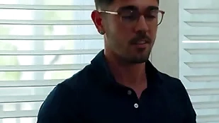 Hot gay framer fucks friend's young stepbrother