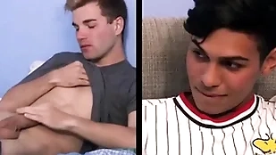 Team a few interracial twink pretend brothers not fair at the end of one's tether pretend dad who joins helter-skelter for threesome