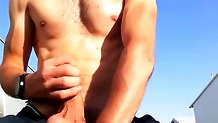 Porn star defy with mythic cock and circle outdoors in a public tryst jerks off his grand cock until he cums with palpable moans you170