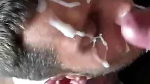 Amateur huge cum surpassing outlook facial compilation with big dicks