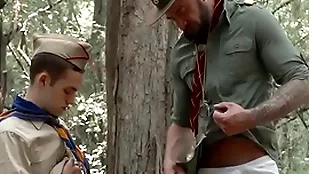 Scoutmaster kamp fucked his scout while assemblage wood