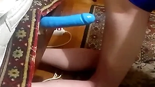 Crossdresser dissolve on sex toy dildo hot sex