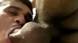 Nicely sucking the emaciate chubby dick