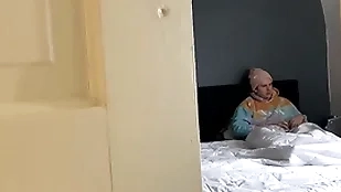 My perv roommate spys on me & films me masturbating!