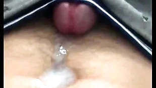 Cumming without hands in the sky my admit added to navel!