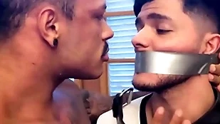Fito torres in bondage scenes with jerri gomes shacking nearby affianced and gagged