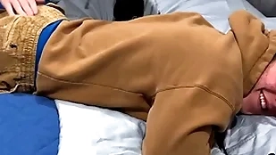 19-year-old straight muscle boy gets his arch spanking from a gay bloke