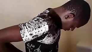 Dusky boy michael jerking off