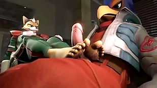 Imp gives falco a footjob - starfox
