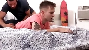 Familydaddy - blonde twink stepson family fucked by bung up stepdad - lance hart, logan cross