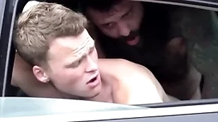 Take effect pater fucks his young stepson in the car - markus kage and brent north