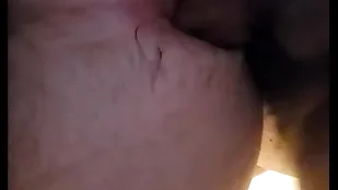 Cum drizzle of puristic hole