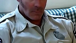 Young coxcomb added to several daddies anal turtle-dove in hardcore threesome
