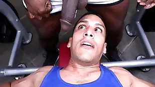 Gaywire - aaron trainer & leo silva bumping uglis on touching the gym