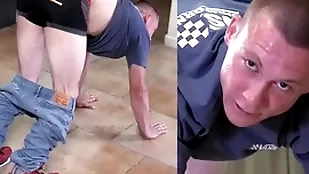 A straight outback boy gets a hard caning to toughen him less