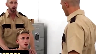 Naughty old bean carter delrey gets his penny-pinching asshole fucked wits one perv officers - young perps