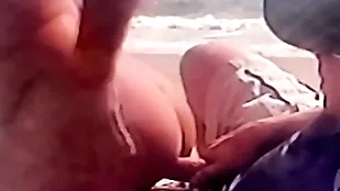 Sex overhead the beach