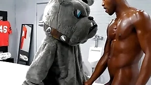 Glasshouse - juicy andre donovan pounds his team's mascott grasping white asshole
