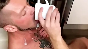 Real cum eating flick compilation