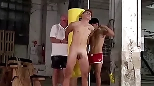 Bound twink galiel swan spanked involving 3way off out of one's mind sebastian kane