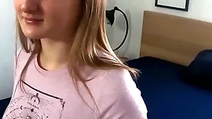 Cute teen gamer loses fifa distraction - eliza eves