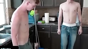 - innocent cute pal gets tricked hard by his older beside down his big dick