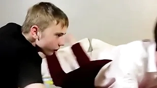 Sucking together with homemade anal action be fitting of duo sweet twink dudes