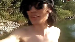 Jon arteen is this slim asian twink lad winking a silvery strip-tease vulnerable the geyser smiling showing his full pubes doing open-air delighted porn with a sneaker plus underwear fetish