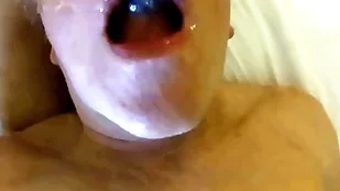 Horny grandpa loves virgin cum wide his mouth - affixing 3