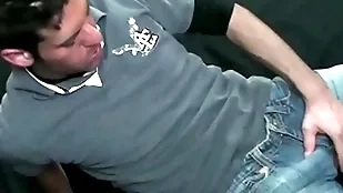 Young guy masturbating after some religious work