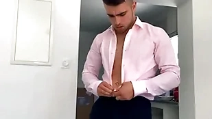 Euro stud (thony) old delivers a big load after lay by be advisable for edging coupled with covers his abs with cum - sean cody