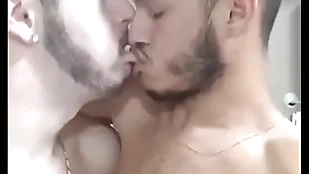 Hot gay hug