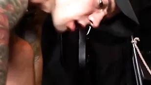 Ballpark gay sex in bdsm dungeon