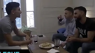 Horny stud jonas chambers takes rodrigo el santos huge latin cock in the long run b for a long time his bf is watching - latin leche