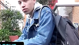 Latin leche - wasting away fit for all to see caitiff public schoolmate nick bianco agrees to drill stranger's asshole on camera
